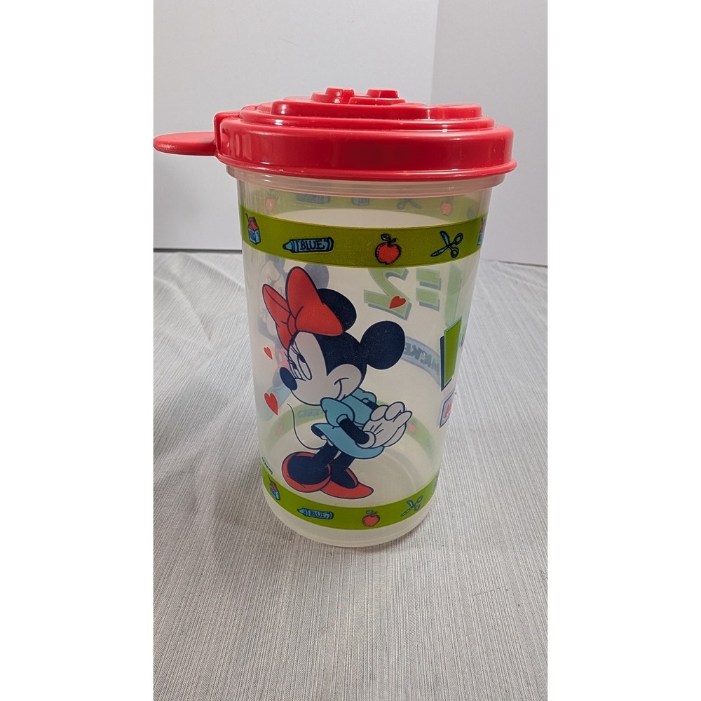 Tupperware Mickey Minnie Mouse Tumbler 3499A-5 Vintage Disney Plastic Cup